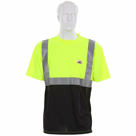 MCR SAFETY Garments, Class 2, T-Shirt, Birdeye, Wicking X2 STSCL2MSLX2